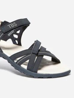 Sandales plates femme navy TREKKER
