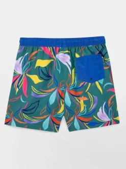 Short de bain Homme Fabrication Française Vert et Multico ACHILLE