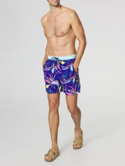 Short de bain Homme Fabrication Française Bleu et Multico ACHILLE