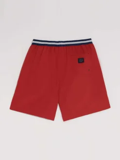 Short de bain Recyclé Rouge