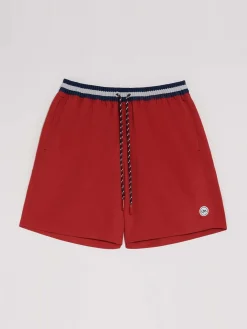 Short de bain Recyclé Rouge