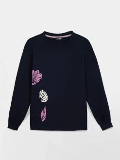 Sweat Marine Manches Longues Bleu HILDARON