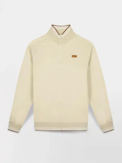 Sweat Zippé Homme Beige LEANNCAM
