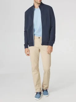 Sweat Zippé Homme Col Montant Marine LONNIGIL