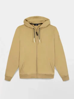 Sweat zippé Manches Longues Beige JULINZIP