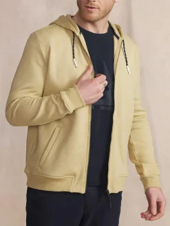 Sweat zippé Manches Longues Beige JULINZIP