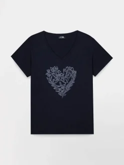 Tee Maille Femme Marine ISANATEE