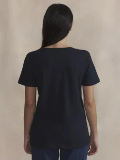 Tee Maille Femme Marine ISANATEE