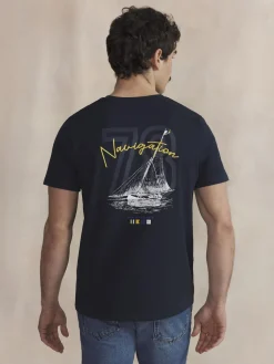 Tee Maille Homme Marine LUKENTEE