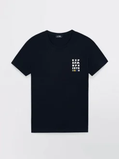 Tee Maille Homme Marine LUKENTEE