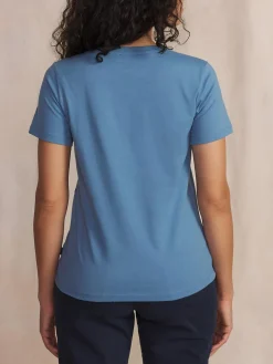 Tee Shirt Celeste Manches Courtes Bleu MELBATEE