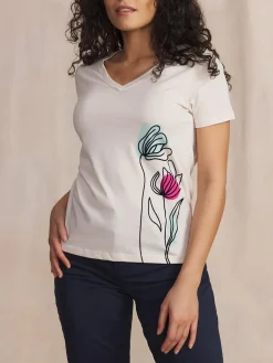 Tee Shirt Craie Manches Courtes Blanc MELBATEE