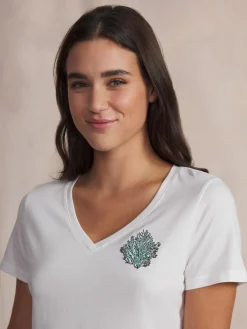 Tee-shirt en maille femme arctique NAMIATEE