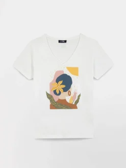 Tee-shirt en maille femme arctique SABBATEE