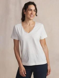 Tee-shirt en maille femme arctique ADAMAVER