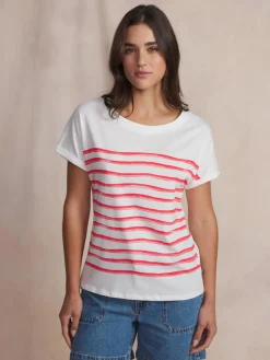 Tee-shirt en maille femme hibiscus OXANATEE