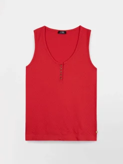 Tee-shirt en maille femme hibiscus ROMMYDEB