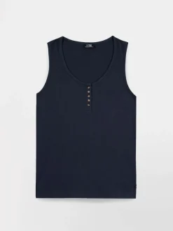 Tee-shirt en maille femme navy ROMMYDEB