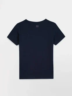 Tee-shirt en maille femme navy SABBATEE