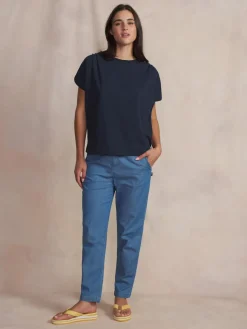 Tee-shirt en maille femme navy ROMMYTEE