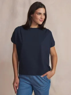 Tee-shirt en maille femme navy ROMMYTEE