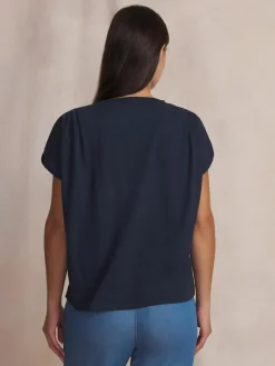 Tee-shirt en maille femme navy ROMMYTEE