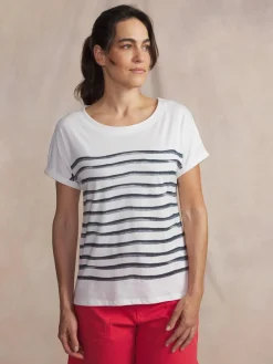 Tee-shirt en maille femme navy OXANATEE