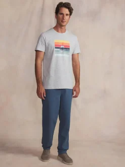 Tee-shirt en maille homme gris chine KERANTEE
