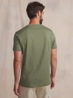 Tee-shirt en maille homme kaki KERANTEE