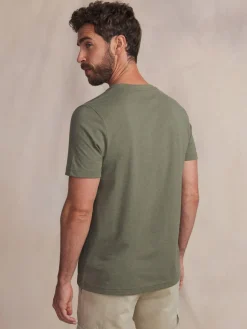 Tee-shirt en maille homme kaki PIERETEE