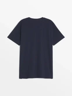 Tee-shirt en maille homme marine PIERETEE
