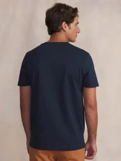 Tee-shirt en maille homme navy DANISTEE