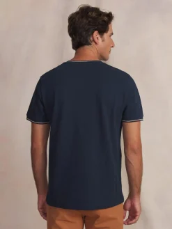 Tee-shirt en maille homme navy DARELTEE