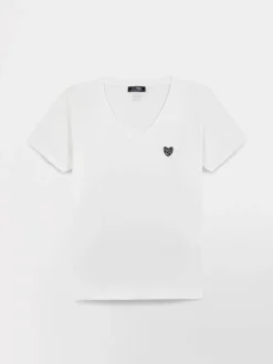 Tee shirt femme blanc SILMITEE