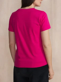 Tee Shirt Framboise Manches Courtes AMINATEE