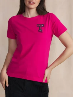 Tee Shirt Framboise Manches Courtes AMINATEE