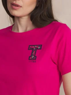 Tee Shirt Framboise Manches Courtes AMINATEE