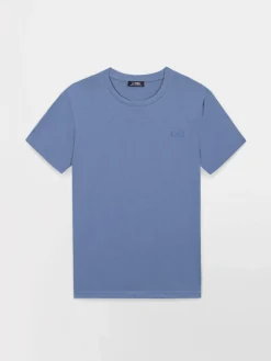 Tee Shirt Homme Manches Courtes Bleu PIERETEE
