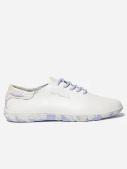 Tennis en cuir femme blanc iridescent camo JAZARU