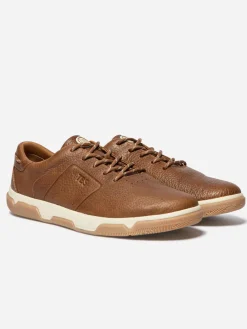 Tennis en cuir homme tabac GEDEONE