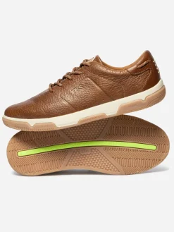 Tennis en cuir homme tabac GEDEONE