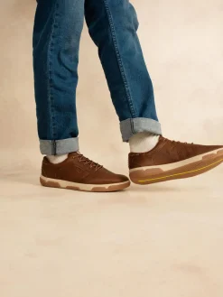 Tennis en cuir homme tabac GEDEONE