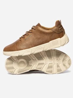 Tennis en cuir homme tabac JAZAIRY