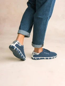 Tennis en toile femme chine regate et silver JAZARIA