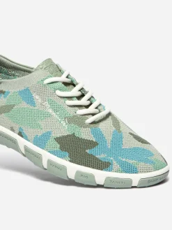Tennis en toile femme feuille argile JAZARIA