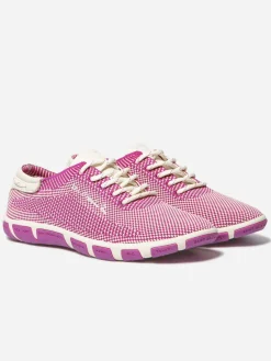 Tennis en toile femme fuschia et creme JAZARIA