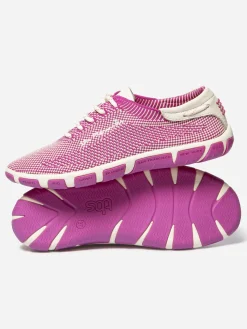 Tennis en toile femme fuschia et creme JAZARIA
