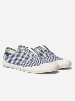 Tennis en toile femme vichy marine OPALINE