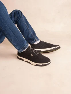 Tennis en toile homme noir GUEKNIT