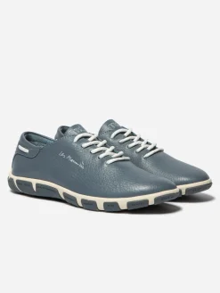 Tennis Femme Confort Cuir Bleu JAZARU